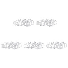 5 Pcs Metal Dies Cuts Christmas Cutting Dies for-JD072608