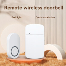 Outdoor Wireless IP44 Doorbell 38 Ringtones Melodies 200m Range Doorbell for Welcome Home Door Bell US Plug Black