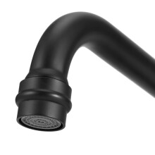 Copper Wall Mount Bathroom Faucet, Dual Handles, 5-Way Mixer