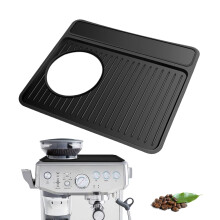 Coffee Tamping Station with Waterproof Quick Drying Mat and Stable Portafilter Holder for Home or Barista