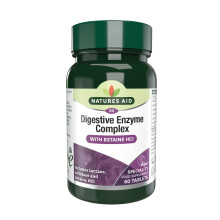 Natures Aid Digestive Enzyme Complex – Supports Digestion, Bloating & Discomfort Relief and Nutrient Absorption – Betaine HCl - Ve