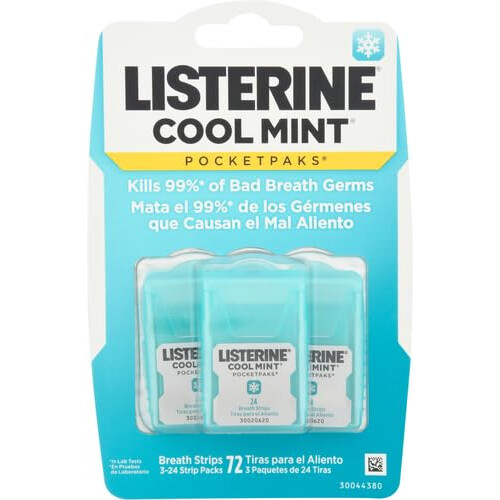 Listerine Listerine Pocket Paks Cool Mint 72's 1