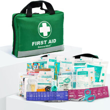General Medi 210 Piece First Aid Kit- Emergency kit - Reflective Design - Includes Ice(Cold) Pack, Moleskin Pad and Emergency Blanket for Travel, Hom