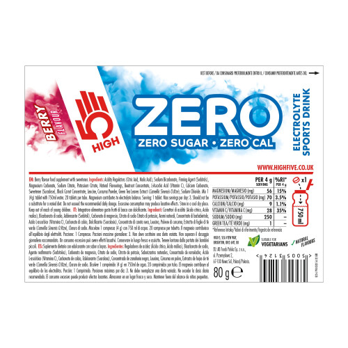 HIGH5 ZERO Electrolyte Tablet - Hydration Tablets Enhanced with Vitamin C - 0 Calories & Sugar Free - Boost Hydration, Performance 1