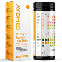 100 x AYDMED 11-in-1 Urine Test Strips | 11 Parameter Urine Test Strips for Urobilinogen, Bilirubin, Ketone, Blood, Protein, Nitri