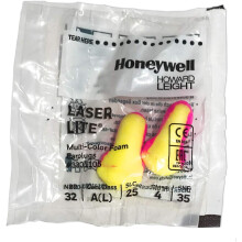 Howard Leight Laser Lite soft foam earplugs - SNR 35db (30 Pairs)