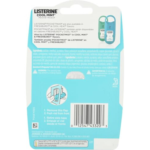 Listerine Listerine Pocket Paks Cool Mint 72's 2