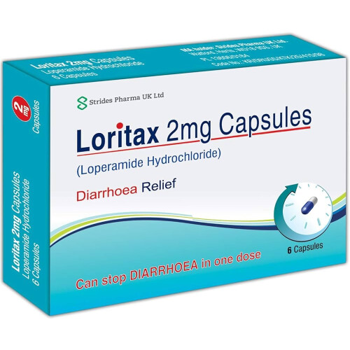 48 Diarrhoea Relief 2mg Capsules Loperamide Hydrochloride Tablets (8x6)