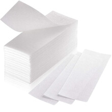 Fleece Strips for Warm Wax and Sugar Paste [Pack of 150] Skin-friendly and Tear-Resistant Hair Removal Strips Made of Fleece for A