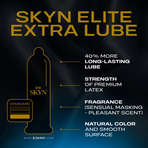 SKYN Elite Extra Lube Condoms Pack of 10 2