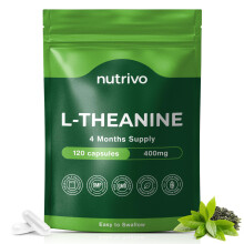 L Theanine 400mg | 120 Vegan Capsules - 4 Months Supply | Good Alternative to L-Theanine Powder, Gummies and Drops | UK Made L'The