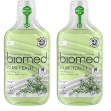 Biomed Well Gum Natural Mouthwash with Eucalyptus and Essential Oils to Promote Healthy Gums, Alcohol Free, Mint - 500ml (Pack of