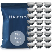Harry's Original Razor Blades Men, Pack of 24 Razor Blade Refills with Precision Trimmer, 5 Anti-Friction Blades, Compatible with 'Harry's Original'