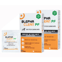 Blephaclean PF Daily Eyelid Wipes x 40 - Gentle Cleansing for the eyelids and skin around the eyes | Suitable for Babies (over 3 m