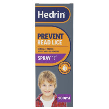 Hedrin Prevent Headlice 200ml Spray - Nit Protection Treatment, Detangles and Conditions, Clincally Tested Convenient Leave in Spr