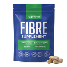 Fibre Supplement - Psyllium Husk 5000mg (500mg of 10:1 Extract) & Probiotic 400 Million CFU Lactobacillus Acidophilus – Digestive,