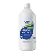 ican london isopropyl rubbing Alcohol 70% First aid Antiseptic 1000ml (1 litre)