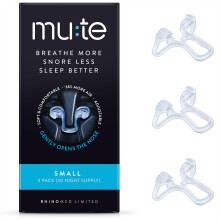 Mute Nasal Dilator Snoring Solution | Small 3 Pack | Snore Less & Sleep Better | Nasal Strip Alternative | Comfortable Breathing A