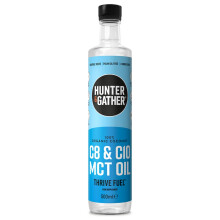 Hunter & Gather Premium C8 & C10 MCT Oil (500ml) | Supports Keto & (IF) Fasting | Used in Bulletproof & Fatty Coffee | Seed & Vegetable Oil Glycerol