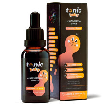 Tonic Health Baby Multivitamin Drops - 14 Baby Vitamins A, C, D, Minerals, and Plants - No Sugar/Preservatives - Kids Vitamins 6 t