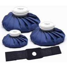 BICAREE Ice Packs for Injuries Reusable, Ice Cold Pack, Ice Bags Hot Water Bag for Hot & Cold Therapy and Pain Relief, 3 Ice Packs