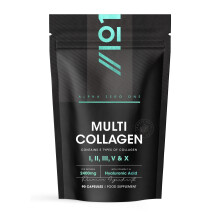 Multi Collagen 2400mg – Types I, II, III, V & X – 90 Capsules – Wild Caught Marine, Grass Fed Bovine, Eggshell & Free-Range Chicke