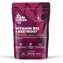 Beetroot & Vitamin B12 Complex – 9000mg Beetroot + 1000mcg Dual B12 (Methylcobalamin & Adenosylcobalamin) – Energy & Immune Suppor