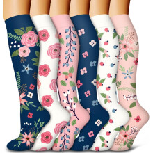 Compression Socks for Women and Men 6 Pack Copper Compression Stockings Circulation-Best Support for Medical, Running,Nursing,Athl