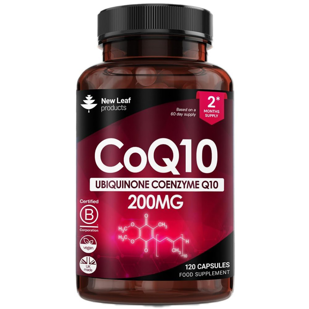 Photos - Vitamins & Minerals CoQ10 Supplement 200mg - Co Enzyme CQ10 120 Vegan Capsules 100 Pure and Naturally Fermented Ubiquinone Q10 High Strength Ubi