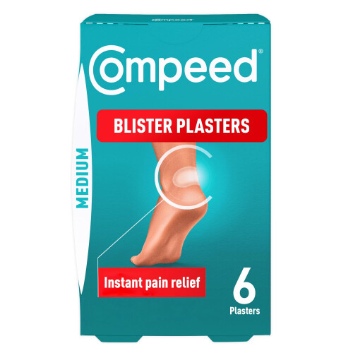 Compeed Compeed Medium Size Blister Plasters Bundle - 6 x 6 Count (36 Plasters) - Foot Treatment, Heal Fast 1