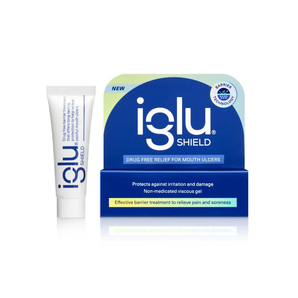 Iglu Shield Non-Medicated Mouth Ulcer Treatment. Effective Barrier To Protect Ulcers, Relieving Pain And Soreness, 10G