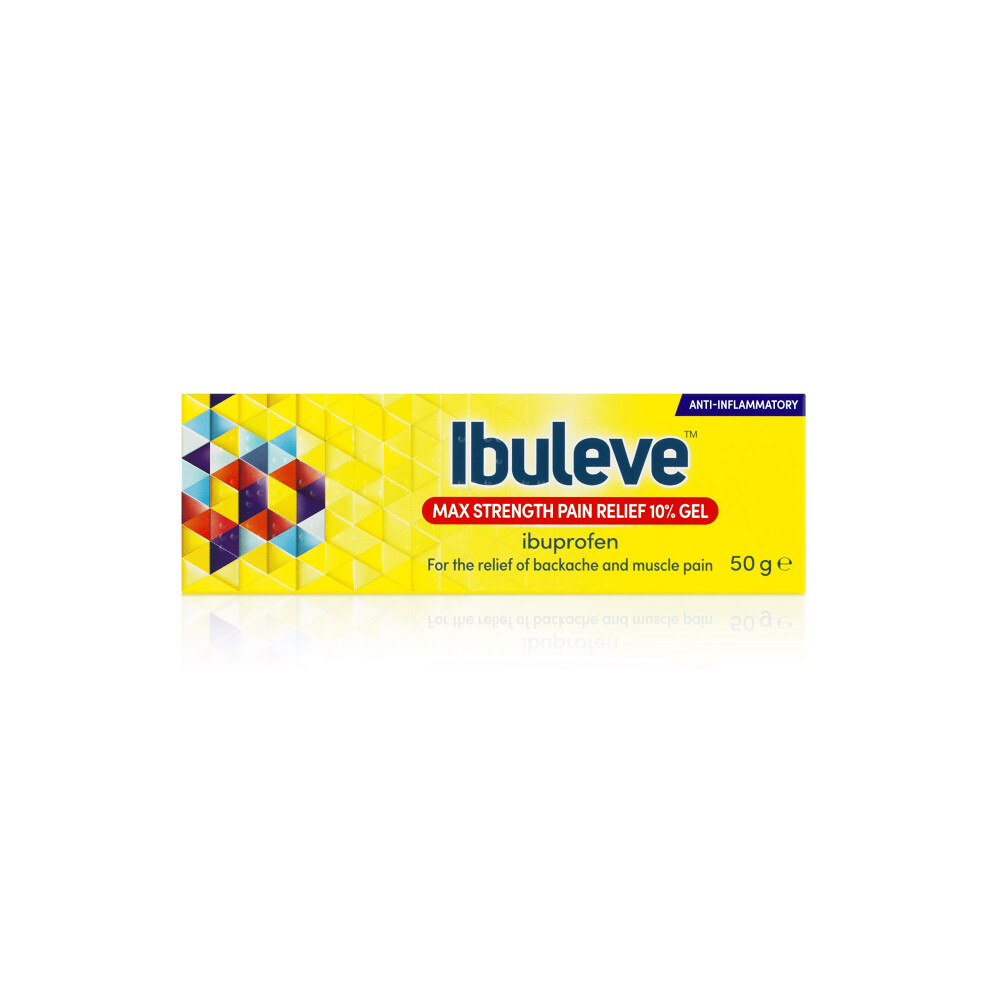 Ibuleve Max Strength Pain Relief 10% Ibuprofen Gel, Maximum Anti-Inflammatory Relief For Joint Pain, Sprains, Backache, Muscular P