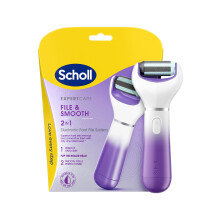 Scholl ExpertCare 2-in-1 File & Smooth. Dual Speed Pedi Electric Foot File for Hard Skin and Callus Removal. Batteries Included