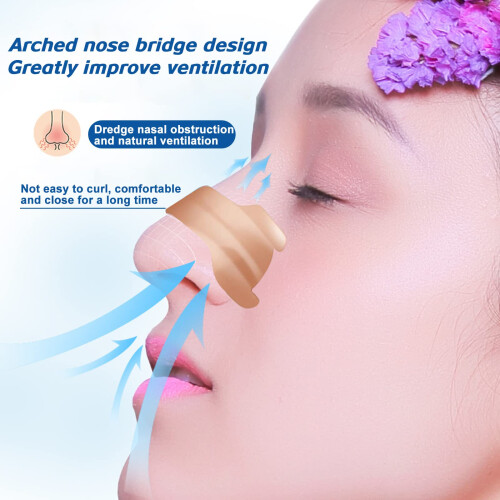 100 Count Nasal Strips Breathe Easy Stop Snoring Help Sleeping (66mm*19mm) 2