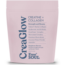 CreaGlow Naticol Marine Collagen + Creatine Monohydrate + Electrolytes Powder | Glow & Strength All in 1 with Magnesium, Vitamin C, Biotin & Hyaluro