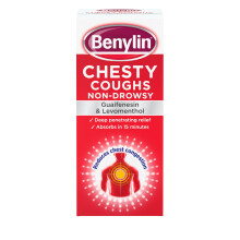 Benylin Chesty Coughs Non-Drowsy (1x 300ml), Cough Syrup for Deep Penetrating Relief, For Mucus Relief and Reduces Chest Congestio