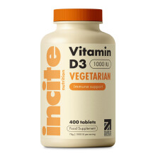 Vitamin D 1000iu - 1+ Year Supply - High Strength 400 Easy Swallow Tablets - One a Day High Strength Cholecalciferol VIT D3 - Vege