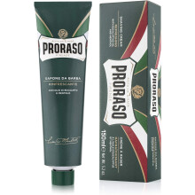 Proraso Shaving Cream Tube, 150ml, Refreshing and Toning Shaving Cream for Men with Eucalyptus Oil and Menthol, Made in Italy, Gre