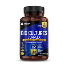 Probiotics & Prebiotics 80 Billion CFU: 20 Live Strains Including Lactobacillus Acidophilus & Casei – High Strength Bio Cultures P