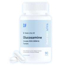 Bettervits Glucosamine Complex with MSM, Turmeric & Vitamin C | Glucosamine and Chondroitin High Strength | Joint Care Supplements for Men