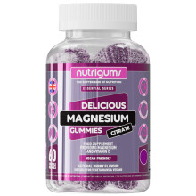 Magnesium Citrate 1250mg & Vitamin C Gummy | High Strength | 150mg of Elemental Magnesium & 80mg Vitamin C | Mixed Berry Flavour | 60 Vegan Gummies |