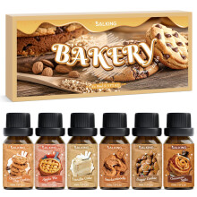 SALKING Bakery Essential Oils Gift Set, Diffuser Oils, Fragrance Oils for Soaps Candle Making - Chocolate Chip Cookies, Apple Pie,