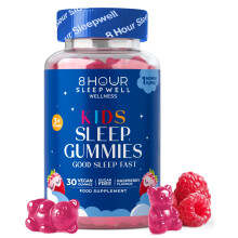 Sleep Gummies for Kids – 1 Month Supply | Sugar & Gluten-Free Magnesium Gummies for Growth, Relaxation & Healthy Sleep | 30 Vegan