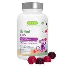 Igennus Methylated Kids Multivitamin Gummy, 90 Sugar Free Gummies, Highly Bioavailable B-Vitamins & Methylfolate, All Day Nutrients Delivery, Berry F