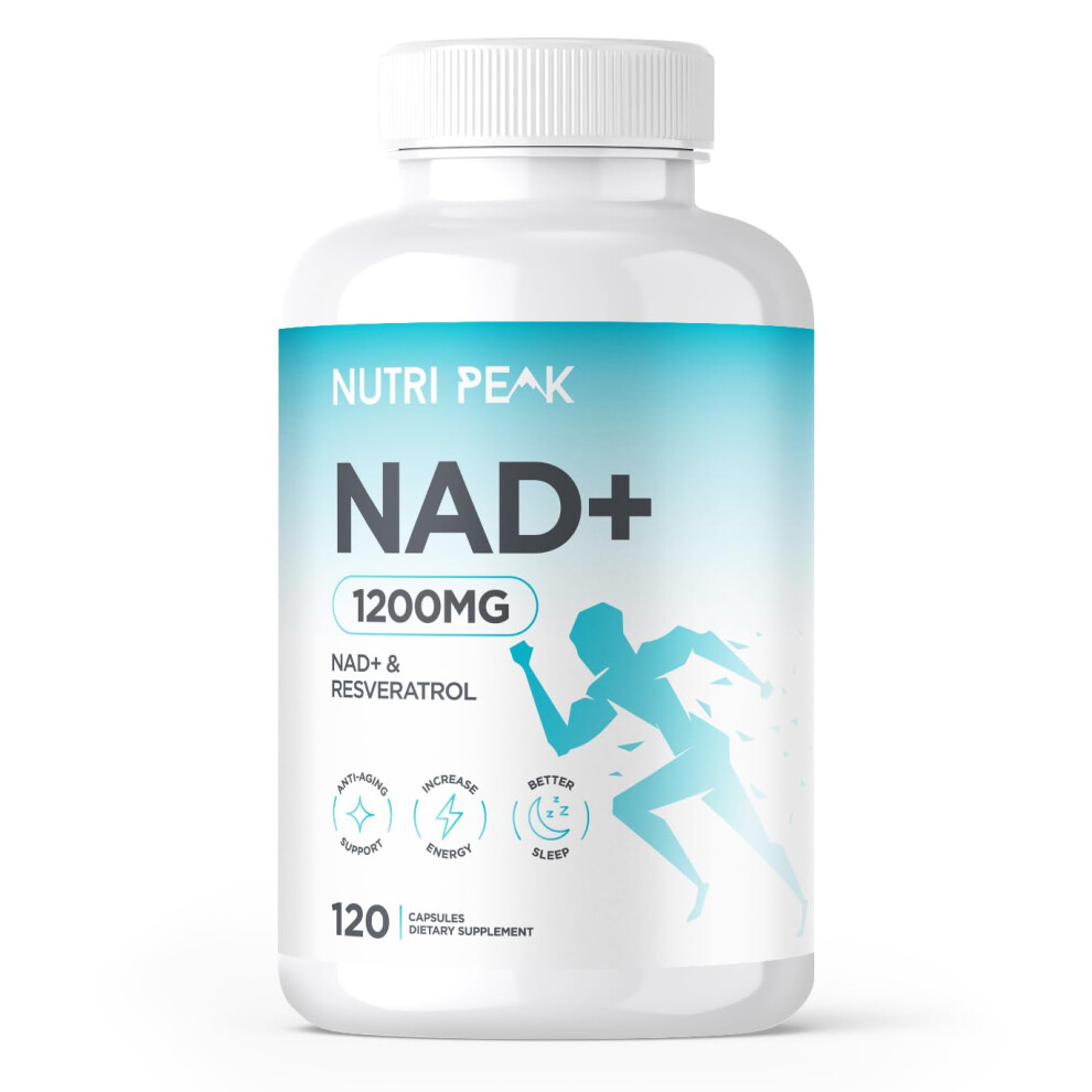 Photos - Vitamins & Minerals Max Strength NAD+ Supplement | 1200MG | 120 Capsules | Increase NAD Levels | Enhance Anti Aging Effects | Increase Energy Le
