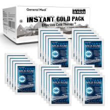 General Medi Instant Cold Pack (10x14cm) – Set of 25 Disposable Cold Therapy Packs for Pain Relief, Swelling, Inflammation, Sprains,