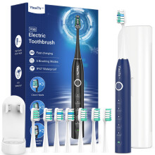 Sonic Electric Toothbrush for Adults and Kids - Sonic Toothbrush with 8 Toothbrush Heads (3 Types) and 5 Modes, 120 Days Battery L