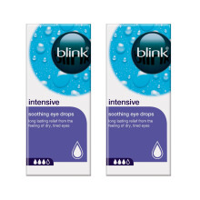 Blink Intensive Soothing Eye Drops - Instant and Long-Lasting Lubricating Eye Drops for Tired Eyes with Hyaluronic Acid, Suitable