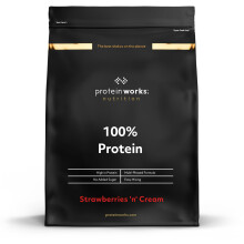 Protein Works - 100% Protein Powder, 100 Servings, Quad Protein Blend, Low Calorie, Low Fat Protein Shake, Phased Protein Release,