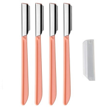 4 Pcs Eyebrow Razors Shaper Shavers, Face Razors for Women and Men, Facial Hair Removers Trimmer Shaving Grooming Dermaplanning To